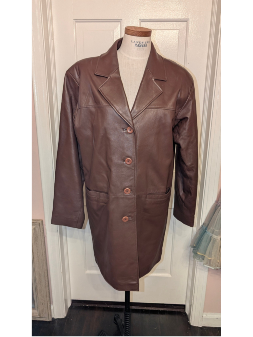 Women's Cabela's Leather Jacket Brown Size L